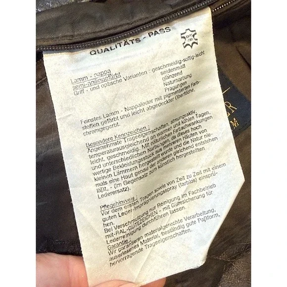 Vtg Burberrys Lamb Nappa Leather Field Jacket EU 56 Removable Nova Check Liner - Picture 13 of 16